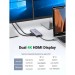 Bộ chuyển USB 9 in 1 Ugreen 90119 CM490 hỗ trợ công suất PD 60W