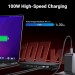 Bộ chuyển Docking 9 in 1 Ugreen 90912 CM615 tốc độ truyền dữ liệu 10Gbps, công suất PD100W