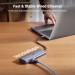 Bộ chuyển USB C 9 in 1 Ugreen 15375 CM498 USB-C sang 2*USB-C + RJ45 Gigabit + HDMI 4K60HZ + PD + SD + TF + 2*USB3.0 cm498