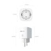 Ổ cắm điện thông minh Ezviz T30-10B-EU điều khiển từ xa bằng giọng nói, hỗ trợ Wifi 2.4Ghz, chịu lửa 750°C, tiết kiệm năng lượng