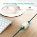 Đầu nối mạng Ugreen 20311 NW114 (trắng) LAN/2*RJ45, đầu cắm mạ vàng, tốc độ truyền tải 10Gbps