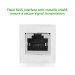 Đầu nối mạng Ugreen 20311 NW114 (trắng) LAN/2*RJ45, đầu cắm mạ vàng, tốc độ truyền tải 10Gbps