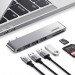 Bộ chuyển đổi Ugreen 60560 CM251 Type C sang USB 3.0*3 +SD/TF,  PD 87W, 8K