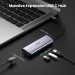Bộ Hub chuyển đổi Ugreen 60718 CM252 3 in 1 Type-C sang 4*USB 3.0 + LAN RJ45, 15cm