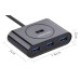 Bộ chia 4 cổng 80CM Ugreen 20291 CR113 USB-A to USB 3.0, tốc độ truyền 5Gbps, 480 Mbit/s