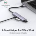 Bộ chuyển Ugreen 20805 CM473 Type-A to 4*USB 3.0, 5Gbps, nguồn 5V