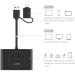 Bộ chuyển 4 in 1 Ugreen 40850 CR113 Type-C to 4*USB 3.0, dài 1M, tốc độ  5Gbps, đèn LED