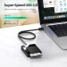 Đầu đọc thẻ nhớ USB 3.0 Ugreen 30333 CR125 dài 0.5m, hỗ trợ SD/TF/MS/CF, tốc độ 5Gbps