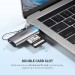 Đầu đọc thẻ USB 3.1 Ugreen 50704 CM184 hỗ trợ thẻ SD/TF 2TB, tốc độ truyền 5Gbps