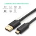 Cáp USB 2.0 to USB Mini 3m mạ vàng Chính hãng Ugreen 10386