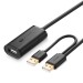 Cáp USB 2.0 nối dài 10m chính hãng Ugreen 20214 cao cấp nguồn USB US137
