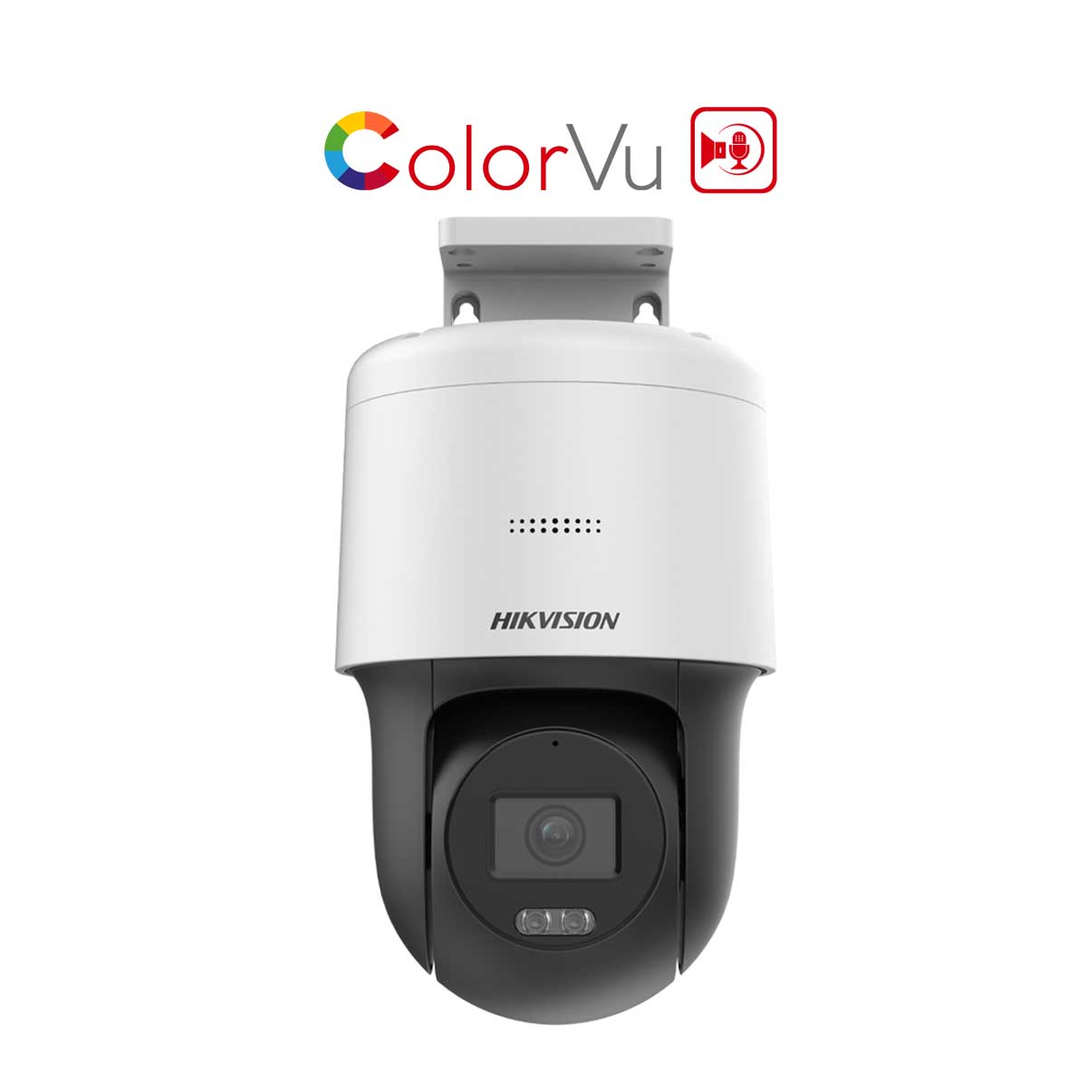 Camera Speed dome IP mini Hikvision DS-2DE2C200MW-DE(F0)(S7) 2MP, microphone & loa, hồng ngoại  & đèn ánh sáng trắng 30m