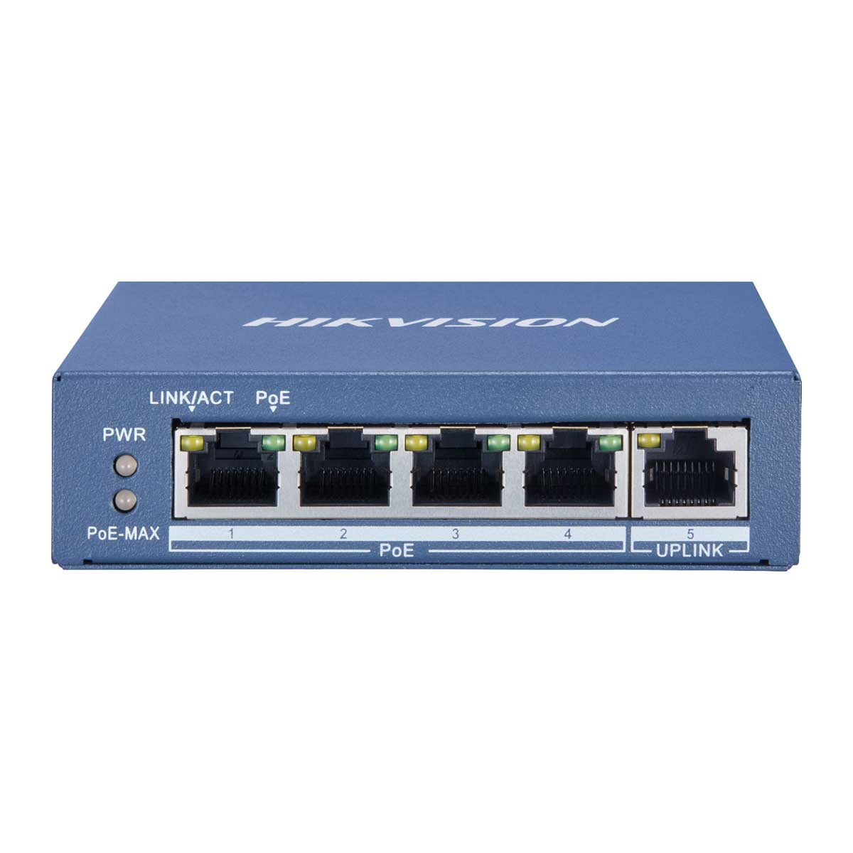 Switch cấp nguồn PoE 4 cổng Hikvision DS-3E0505P-E/M 1 cổng gigabit RJ45
