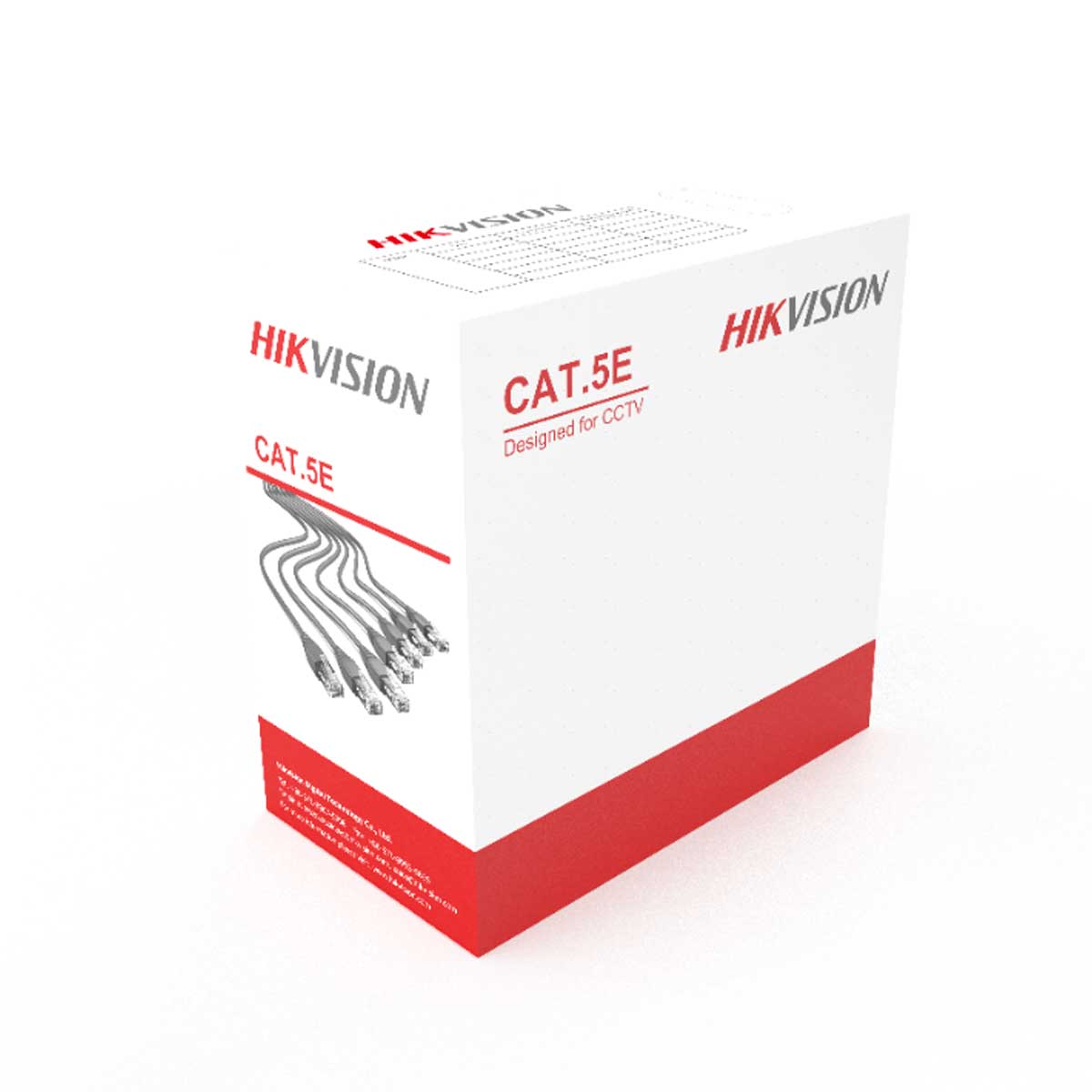 Dây cáp mạng CAT5E Hikvision DS-1LN5EU-SC0 dài 305m, tiết diện 0.5 mm, đồng nguyên chất 99.95%