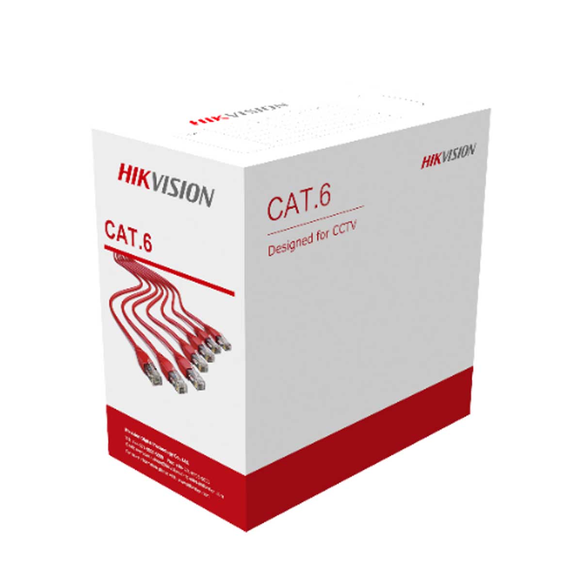 Dây cáp mạng CAT6 Hikvision DS-1LN6U-G dài 305m, tiết diện 0.55 mm, đồng nguyên chất 99.95%