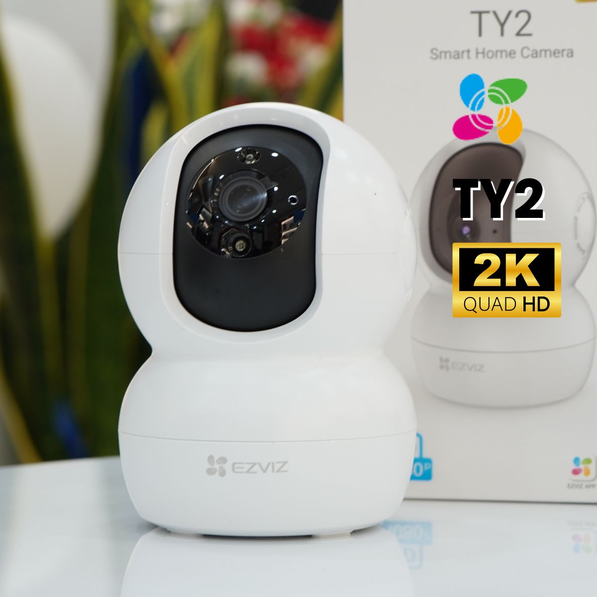 Camera Ezviz TY2 4MP 2K wifi không dây, đàm thoại 2 chiều
