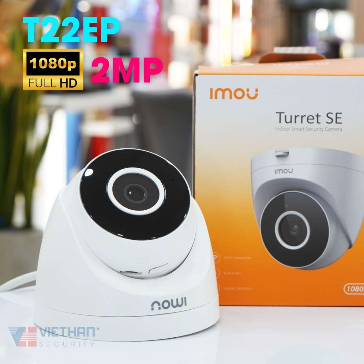 Camera Dome hồng ngoại wifi không dây IMOU IPC-T22EP 2MP 1080P, tích hợp mic, hồng ngoại 30m