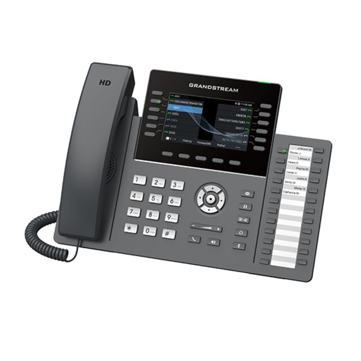 Điện thoại IP Grandstream GRP2636 12 Line, 6 SIP, màn hình màu 4.3 inch, 24 phím gọi nhanh