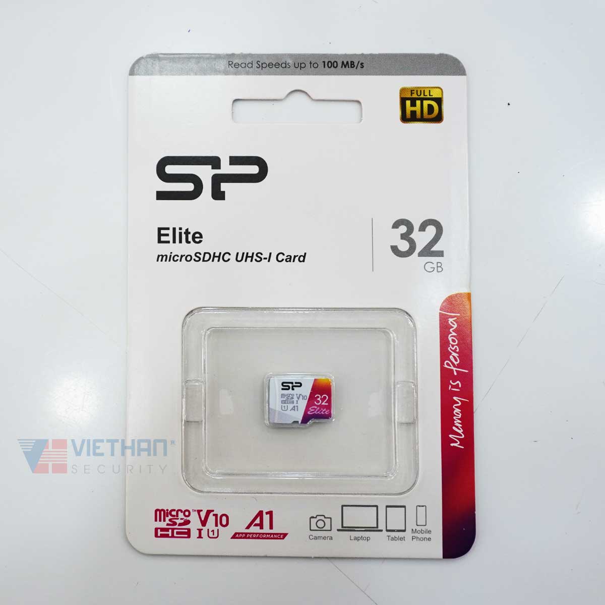 Thẻ nhớ camera máy tính SP Micro SDHC Elite UHS-I 32GB tốc độ truyền tải tối đa lên tới 85Mb/s, hỗ trợ khe thẻ cắm micro SD