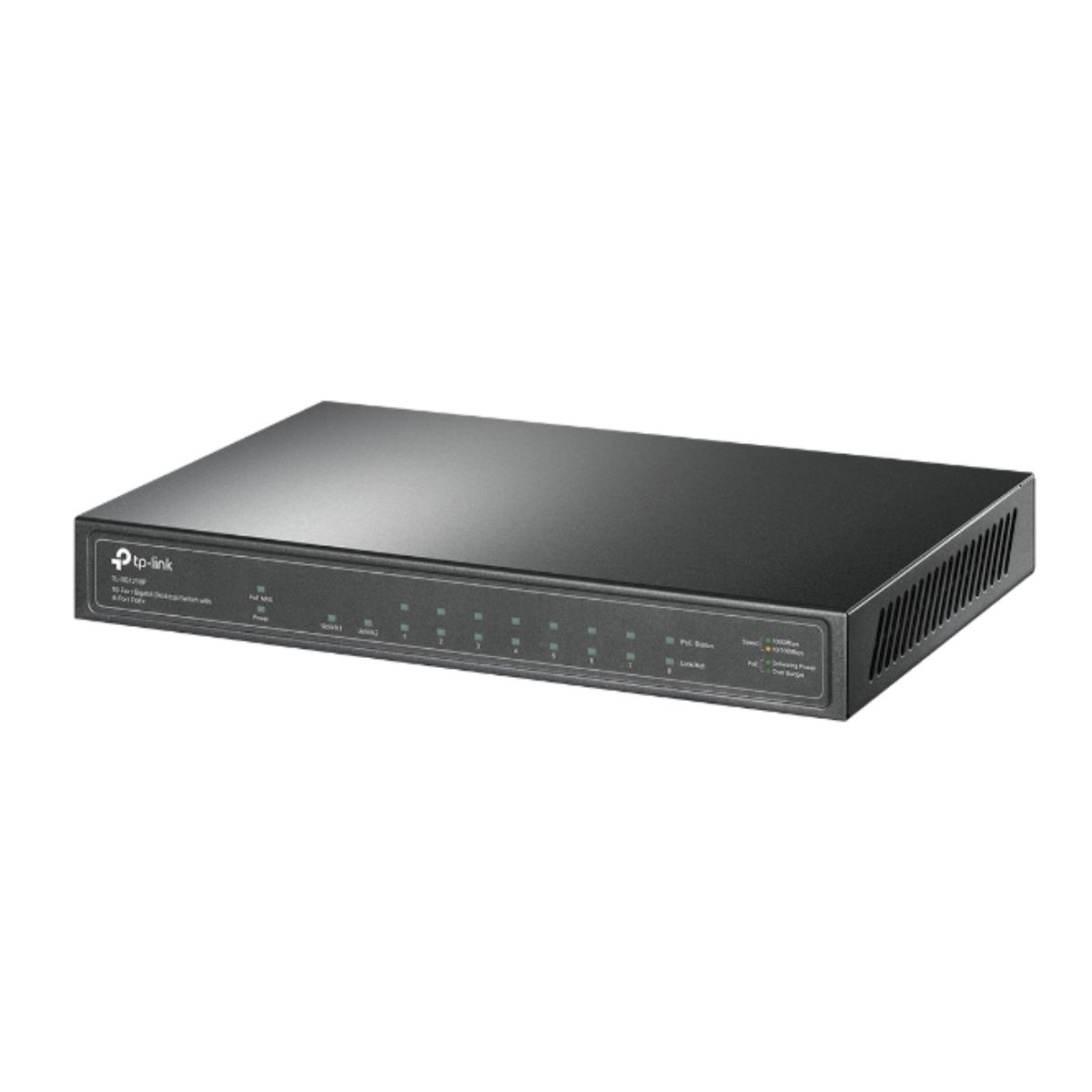 Switch poe 10 cổng gigabit TP-Link TL-SG1210P 8-Port PoE+, công suất PoE 63W