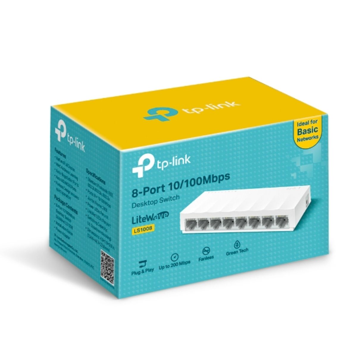 Switch chia mạng để bàn 8 cổng TP-Link LS1008 8×10/100 Mbps RJ45 Ports