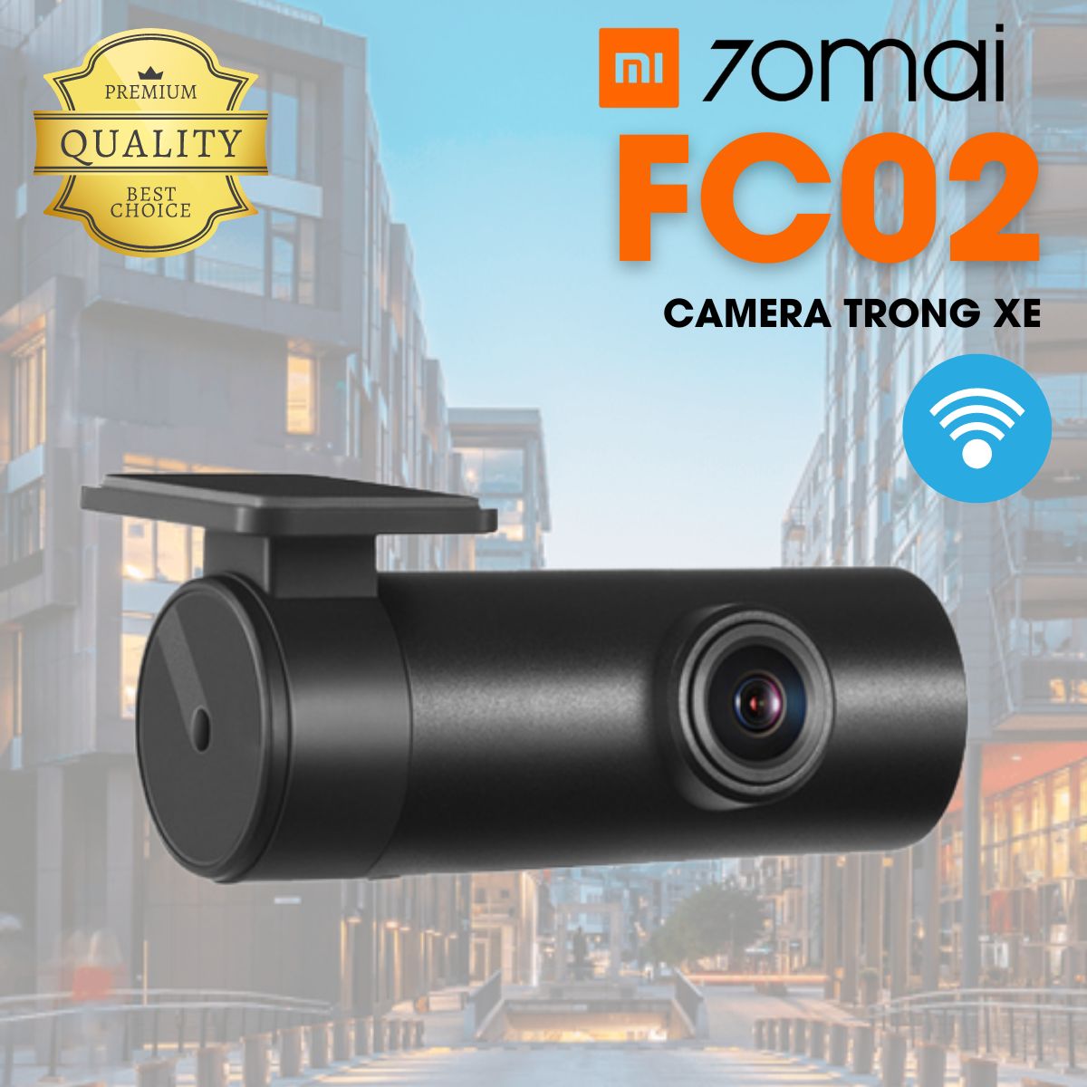 Mắt camera quay trong xe Xiaomi 70mai FC02 dùng được cho A400, A500S, A800S