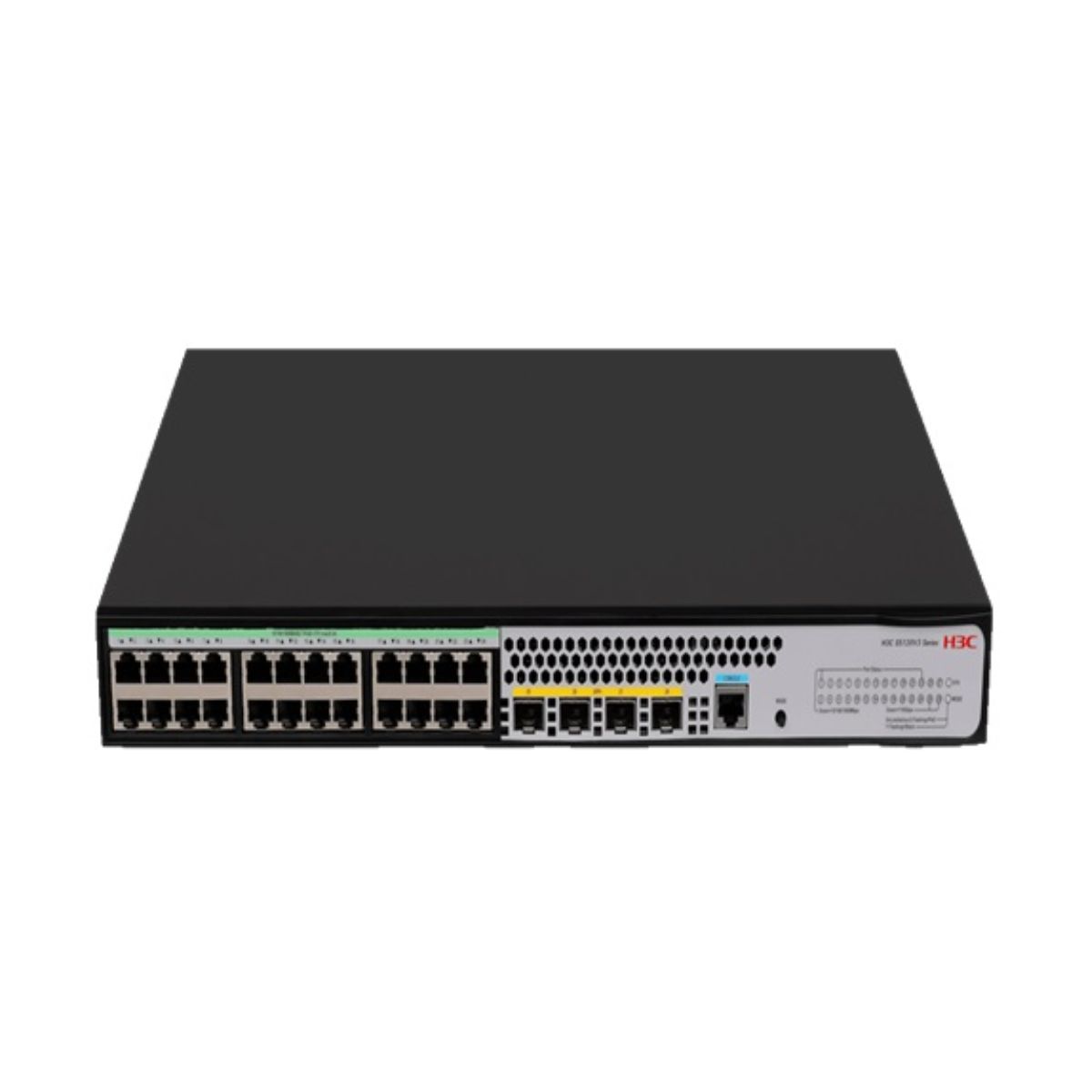 Switch chia mạng 28 cổng Layer 2+ H3C LS-5120V3-28P-PWR hỗ trợ PoE 240W, 24 cổng 10/100/1000 BASE-T PoE/PoE+, 4 cổng SFP 1000Base-X