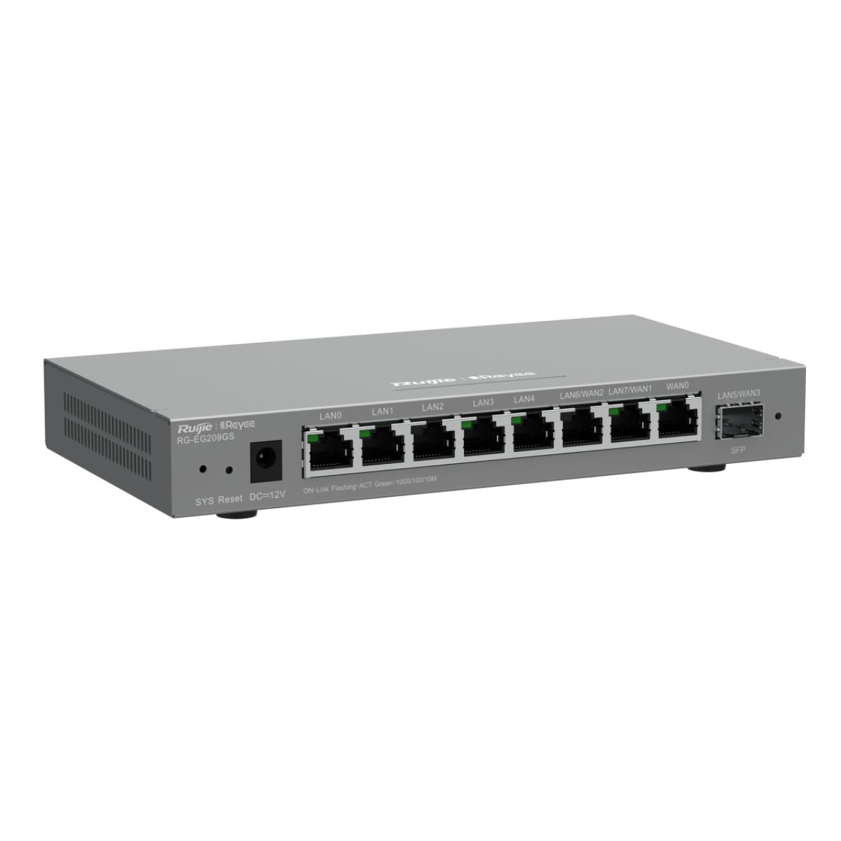 Router Ruijie RG-EG209GS 8 cổng 10/100/1000 Base-T, 1 cổng SFP, hỗ trợ 200 người dùng 