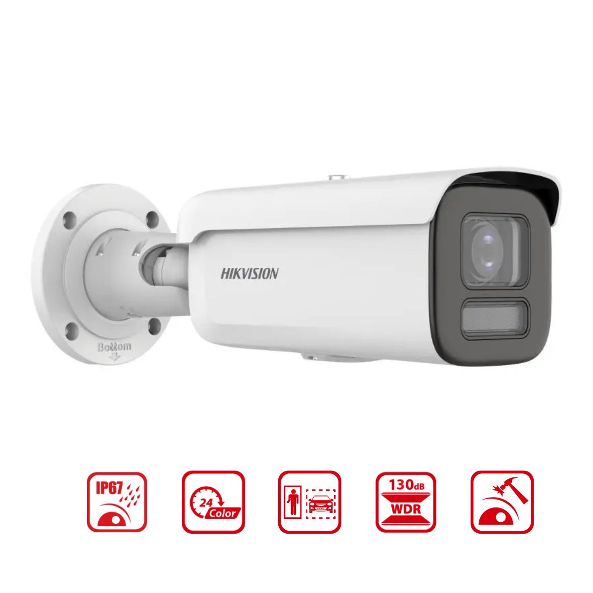 Camera thân IP Colorvu Zoom Hikvision DS-2CD2647G2T-LZS (C) 4MP, WDR 130dB, đèn trợ sáng 60m, phân biệt người và phương tiện
