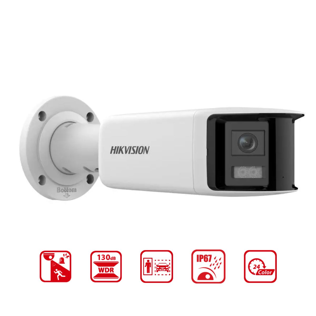 Camera thân ngoài trời 8MP 4K Hikvision DS-2CD2T87G2P-LSU/SL (C) đèn trợ sáng 40m, WDR 130dB, đàm thoại 2 chiều