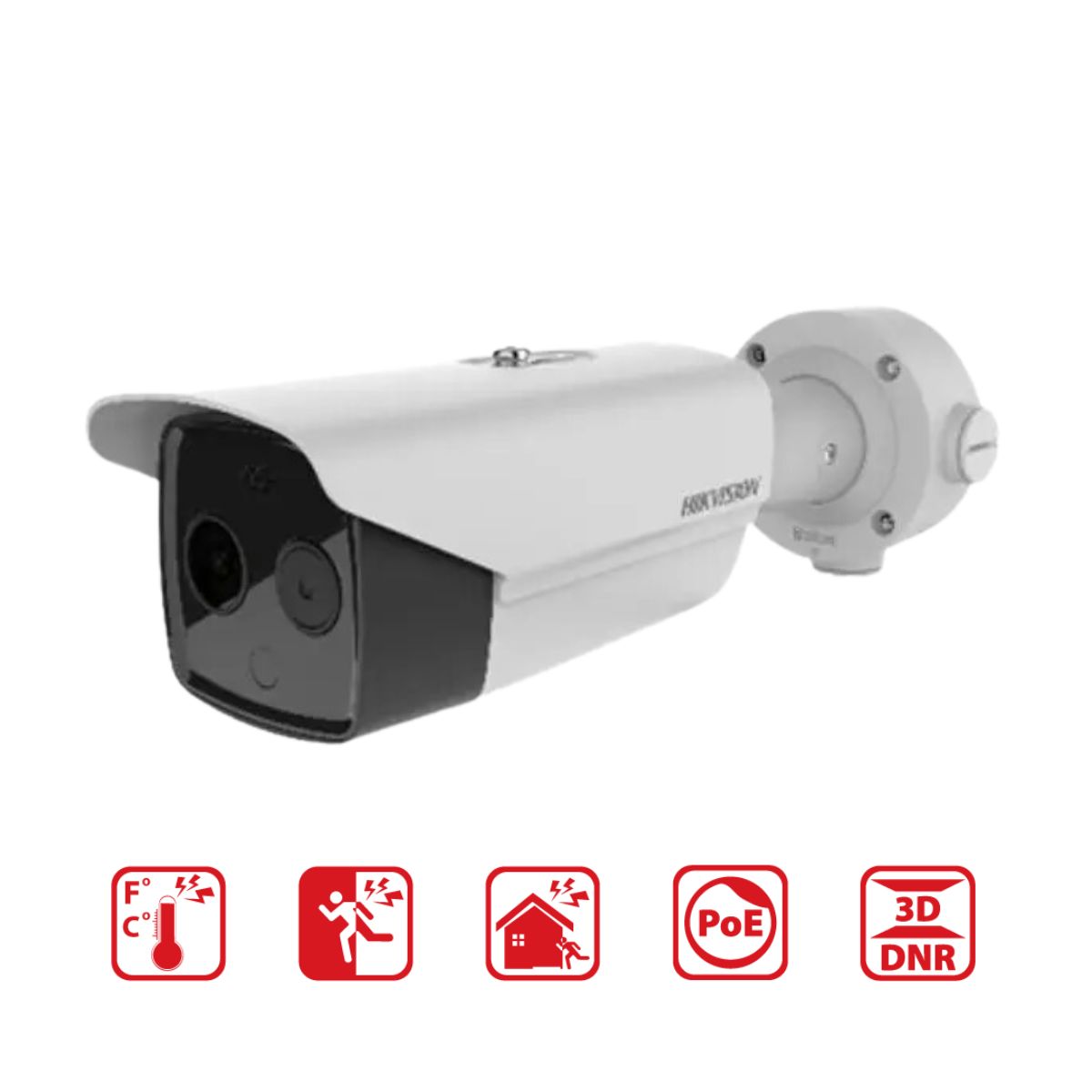 Camera IP cảnh báo nhiệt Hikvision DS-2TD2617-3/QA 4MP, cảnh báo nhiệt độ vượt ngưỡng, ngăn ngừa nguy cơ hỏa hoạn