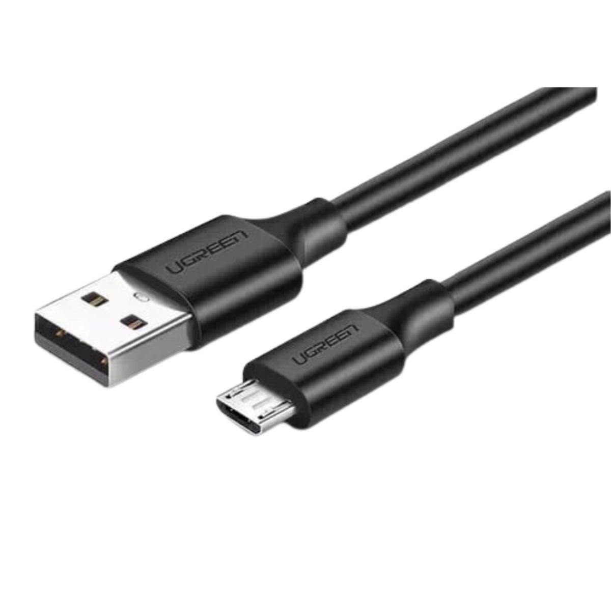 Cáp sạc nhanh Micro USB Ugreen 60137 US289 chiều dài 1.5m, màu đen, mạ niken