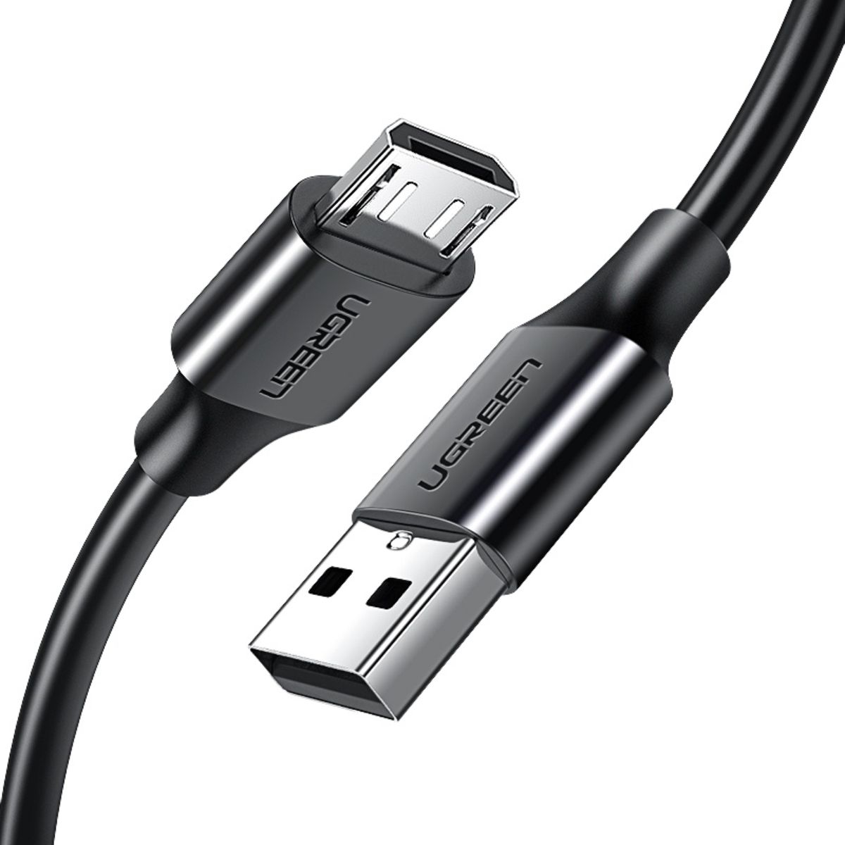 Cáp sạc nhanh 2m USB đến Micro USB Ugreen 60138 US289 3 lớp chống nhiễu, tốc độ truyền 480Mbps