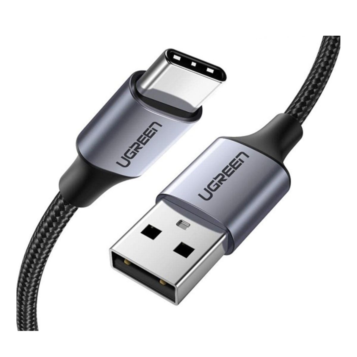 Cáp sạc 1m USB-A 2.0 sang USB-C Ugreen 60126 US288 màu đen , lõi đồng nguyên chất