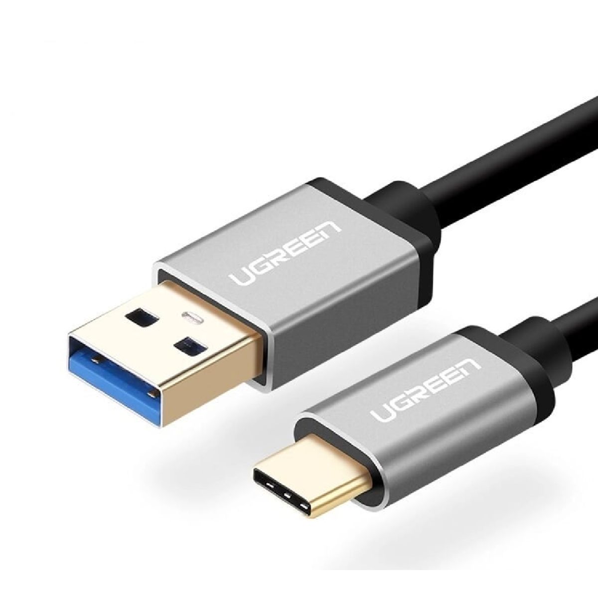 Cáp USB 3.0 sang USB type C Ugreen US187, 20287 chiều dài 1m, màu đen, tốc độ truyền tải 200MB/s