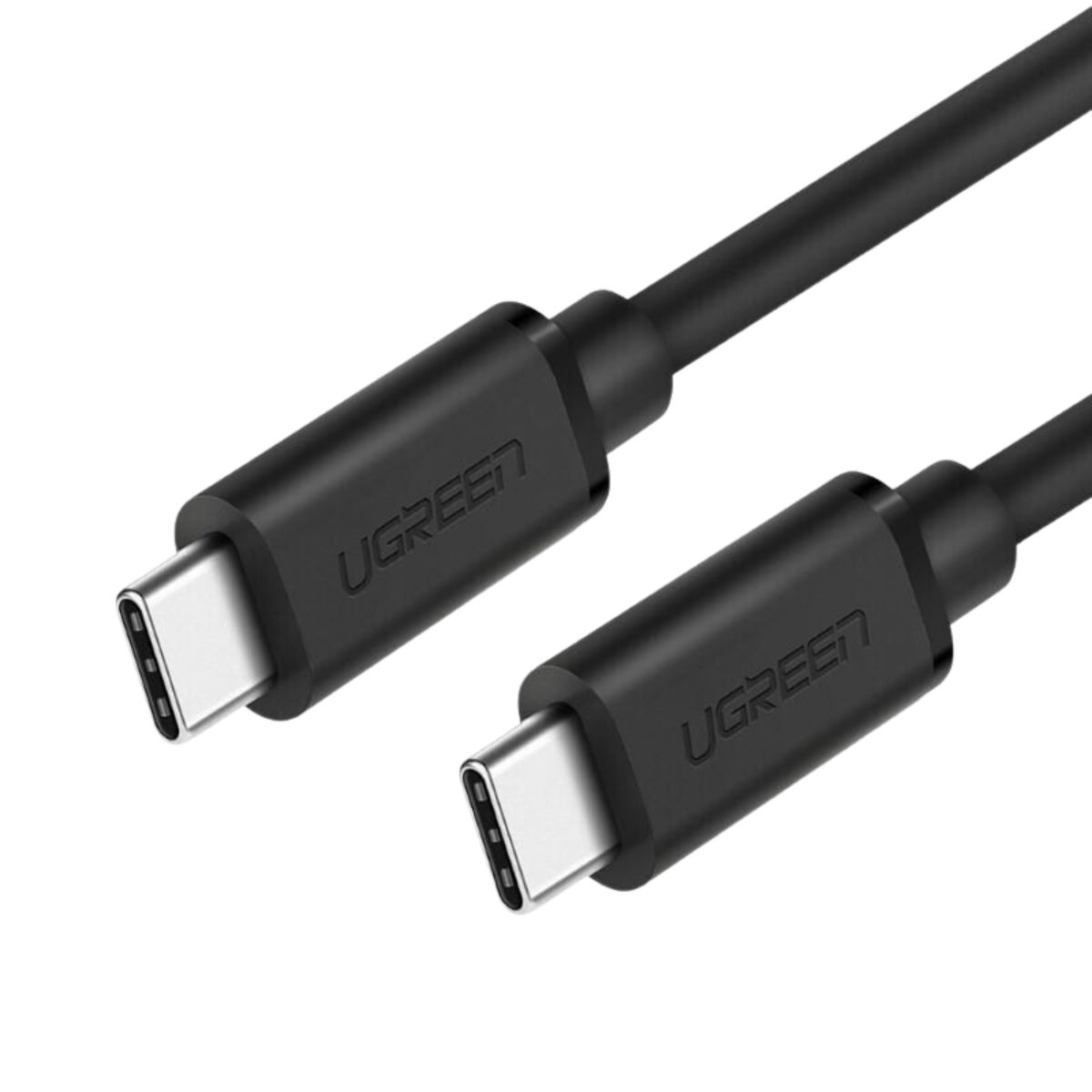 Cáp sạc dài 50cm USB type C Ugreen 50996 US286 màu đen, sạc nhanh 3A, tốc độ truyền dữ liệu 480Mbps