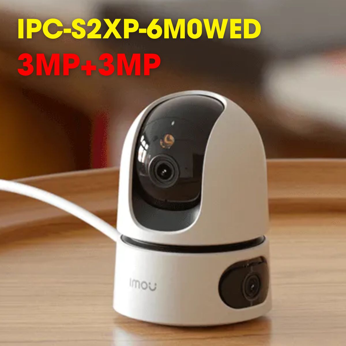 Camera Cruiser Dual IMOU IPC-S2XP-6M0WED 3MP+3MP, đàm thoại 2 chiều, hồng ngoại 15m