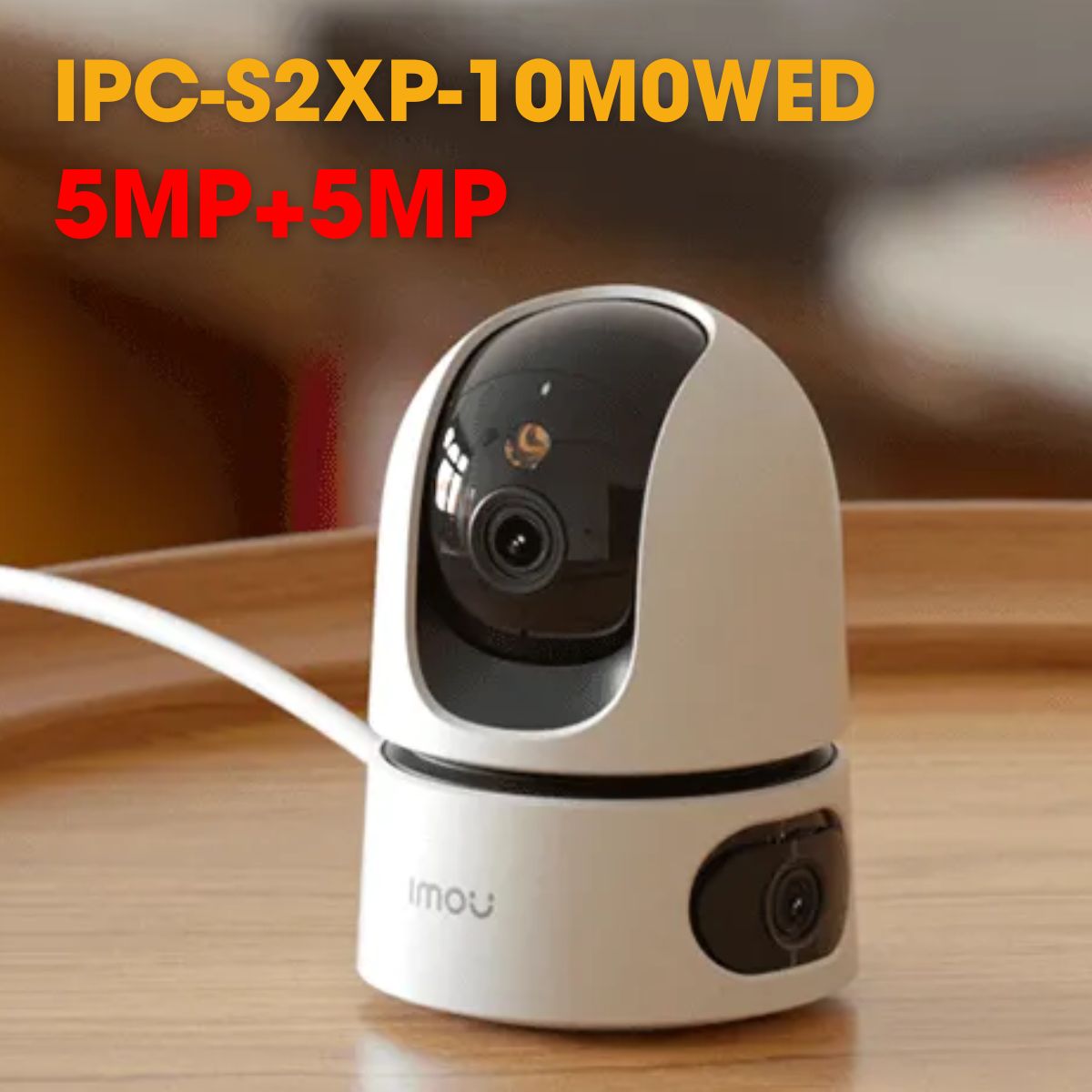 Camera IP wifi 2 ống kính IMOU IPC-S2XP-10M0WED 5MP+5MP, tích hợp mic và loa, cảnh báo bằng còi và đèn
