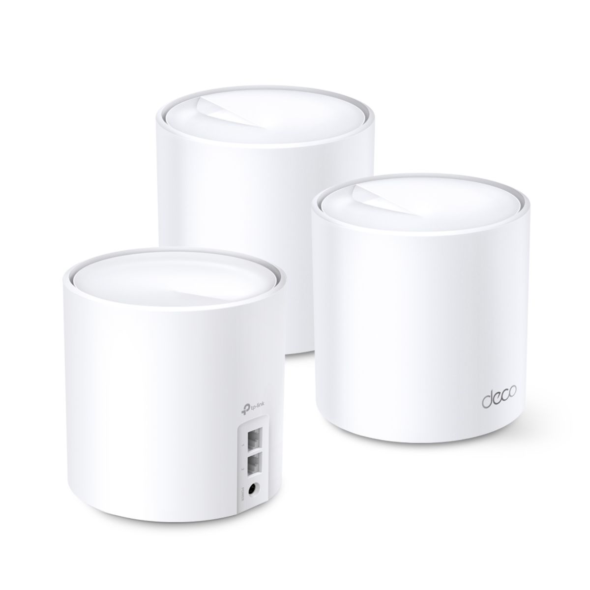 Bộ phát wifi Mesh 3 cục cho gia đình TP-Link Deco X60(3-pack) tốc độ 4,804 Mbps trên 5 GHz và 574 Mbps 2.4 GHz.