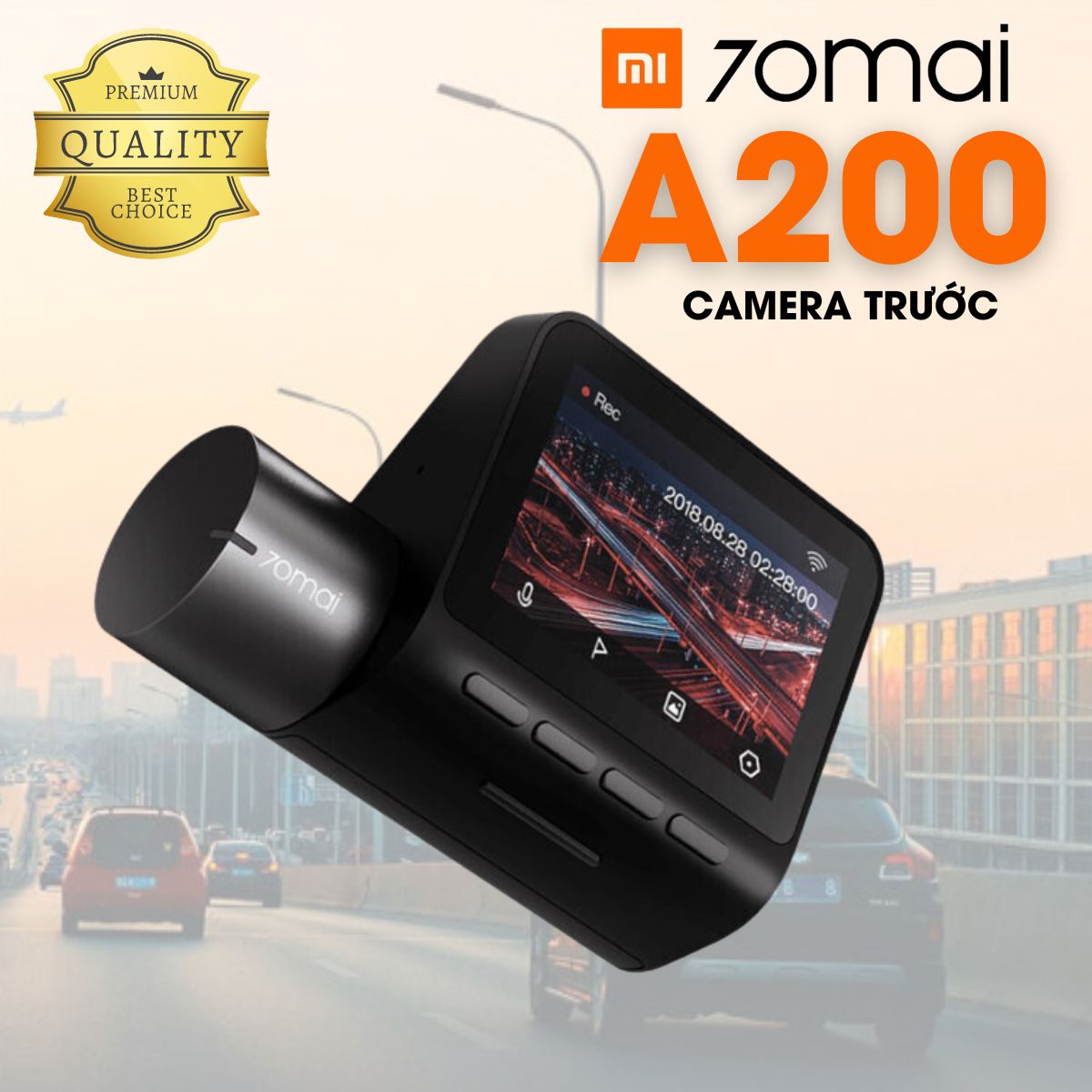 Camera hành trình 70mai A200 (bản trước) 2MP, 1080P, góc hình 130 độ, màn hình 2inch