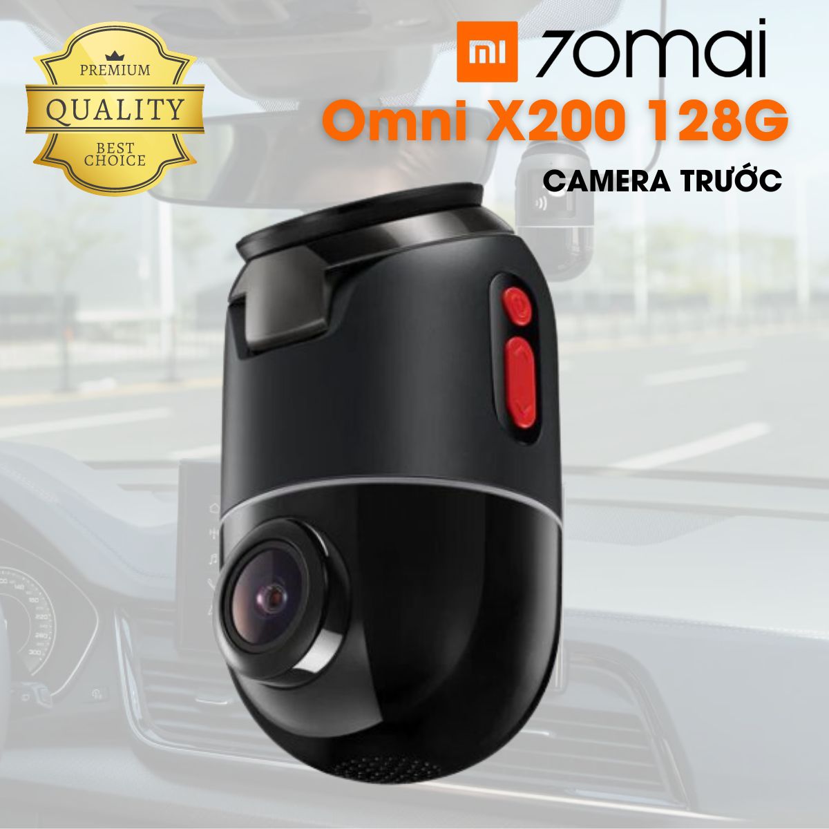 Camera giám sát hành trình Full HD 70mai Omni X200 128G (bản trước) 360 độ, định vị GPS, wifi, giám sát bãi đỗ xe 24h