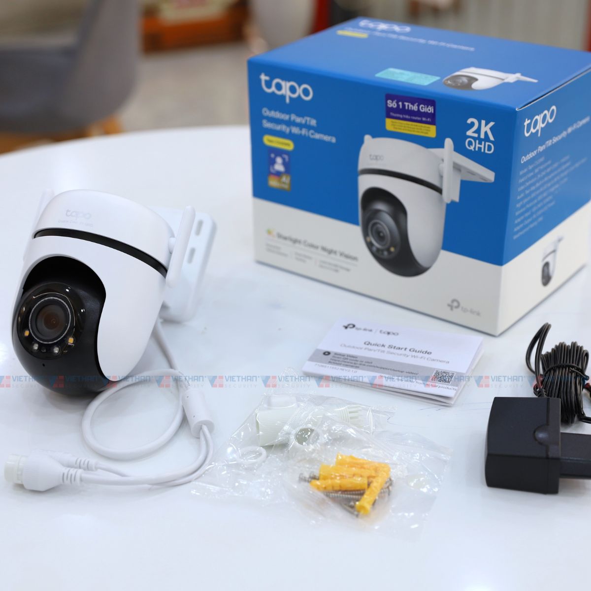Camera wifi ngoài trời TP-Link Tapo C520WS 2K QHD 360 độ, phát hiện chuyển động, chế độ tuần tra 