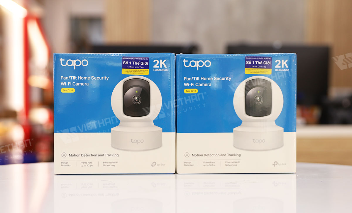 Camera quay quét 360 độ TP-Link Tapo C212 2K 3MP, đàm thoại 2 chiều, phát hiện chuyển động