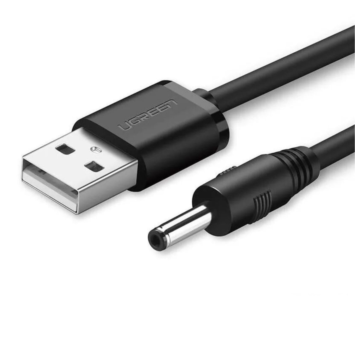 Cáp sạc dài 1m USB sang DC Ugreen 10376 US277 màu đen, hỗ trợ sạc nhanh 2A