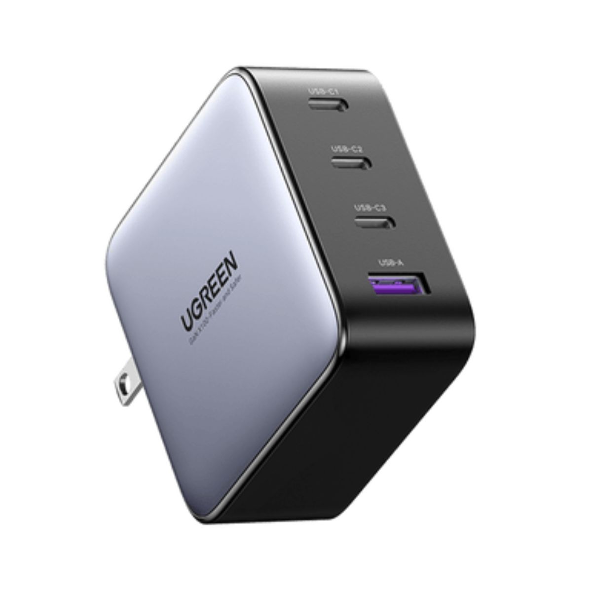  Bộ sạc nhanh 4 cổng PD Ugreen 40737 CD226 công suất 100W, 3 cổng USB Type-C và 1 cổng USB Type-A