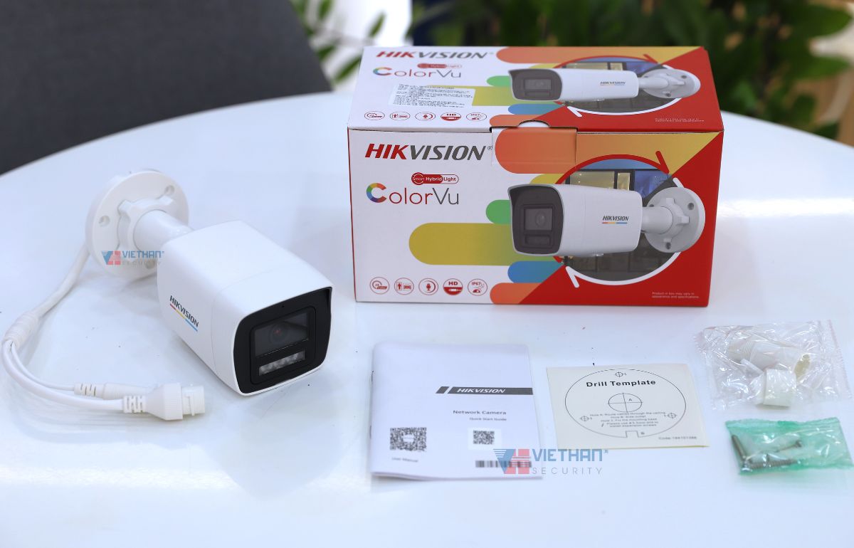 Camera thân ngoài trời IP Hikvision DS-2CD1067G2H-LIUF 6MP, WDR 120dB, hồng ngoại 30m