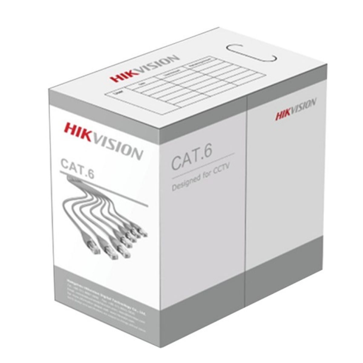 Cáp mạng CAT6 Hikvision DS-1LN6UZC0 dài 305m, đồng nguyên chất 99.95%