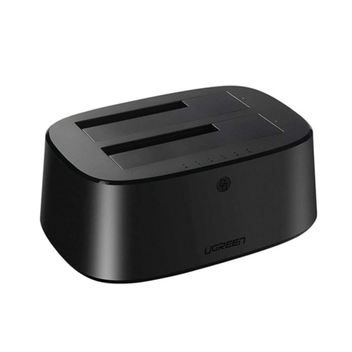 Đế đôi Docking Station USB 3.0 Ugreen 50856 CM198 hỗ trợ ổ cứng SATA 3.5inch/2.5inch, tốc độ lên đến 5Gbps