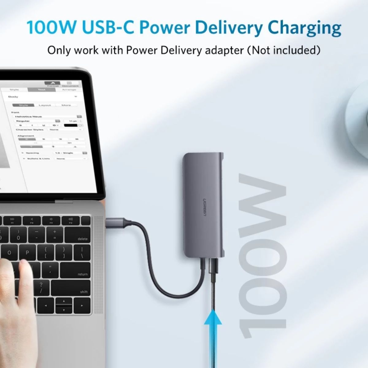 Bộ chuyển đổi Ugreen 9 in 1 70490 CM179 tốc độ truyền tải 1000Mbps