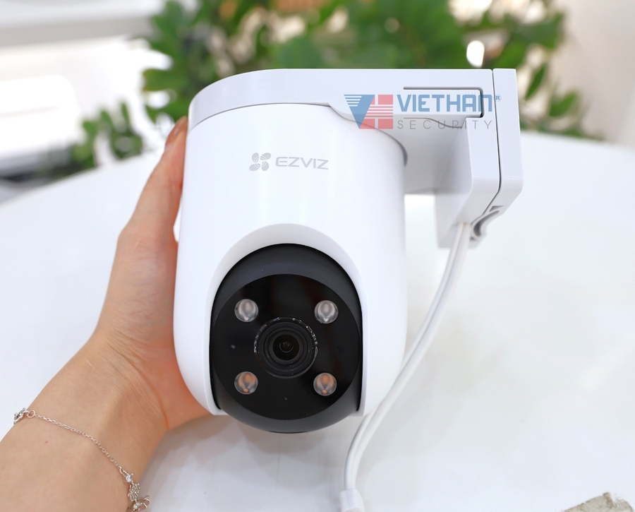 Camera Ezviz H8C pro 3K 5Mp wifi quay quét, AI phát hiện người xe cộ, còi và đèn